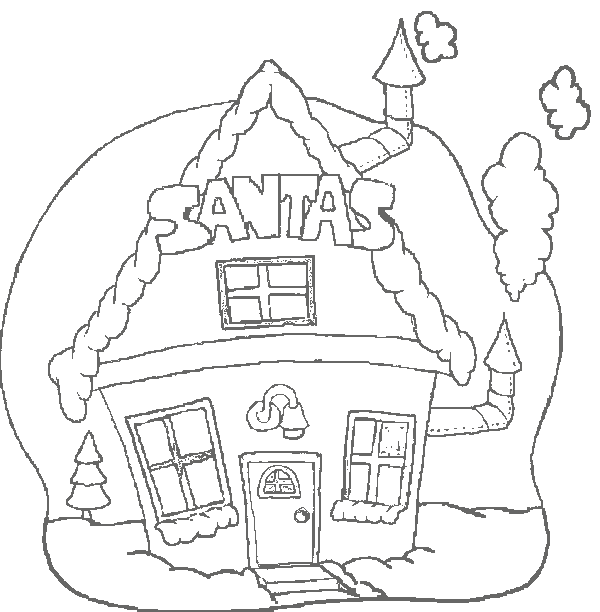 elf clipart coloring page