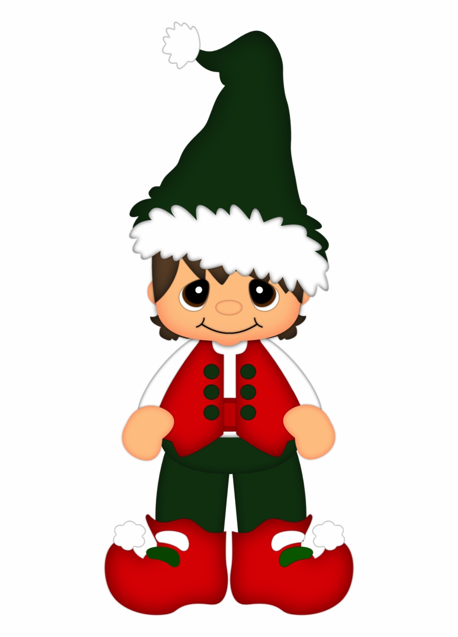 Elves clipart factory. Christmas elf boy from
