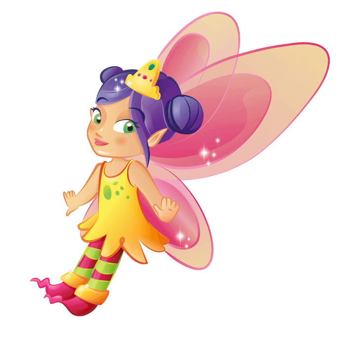 Fairy clipart childrens. Fairies and elves wallstickers