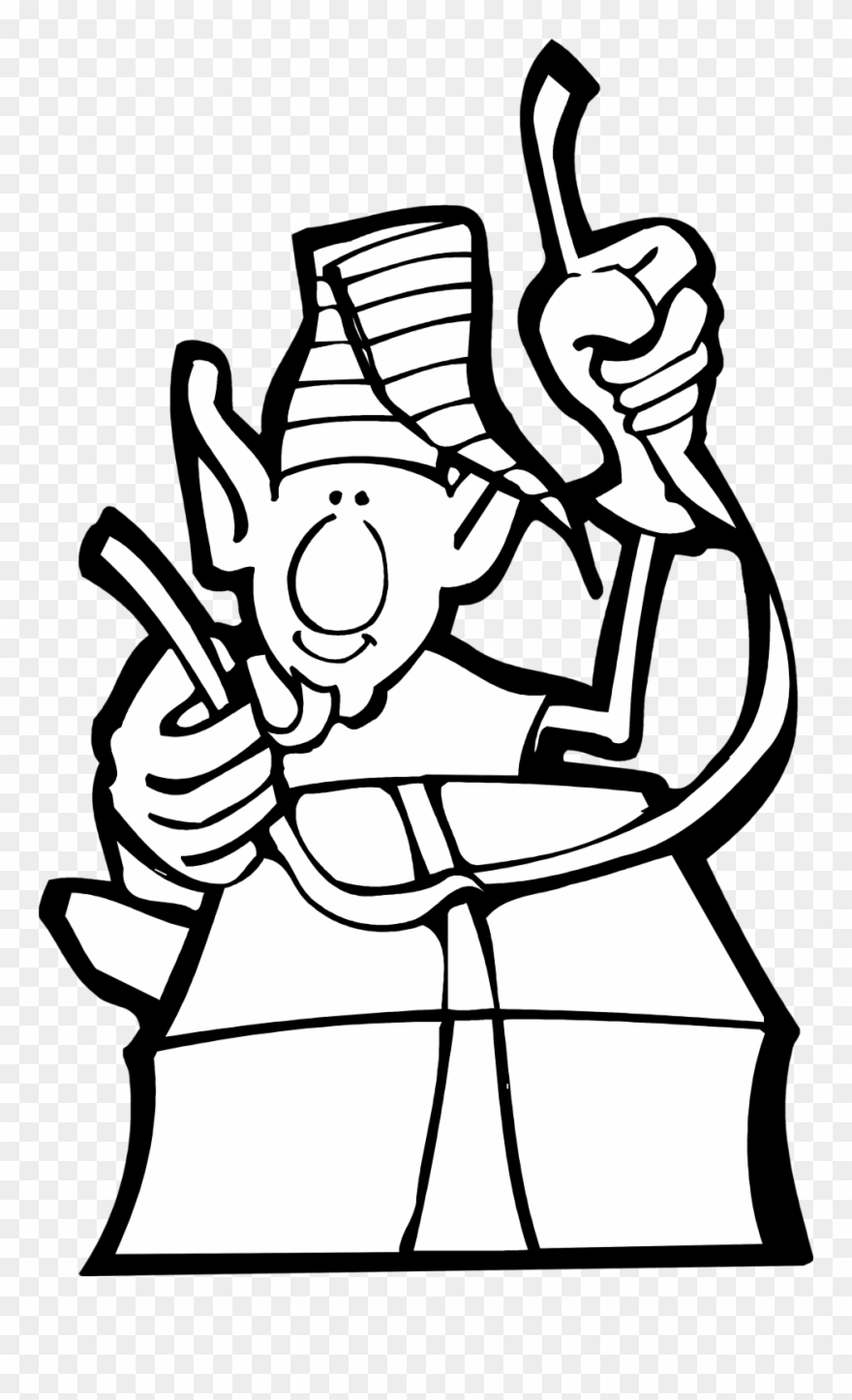 Drawing elves black and. Elf clipart wrapping present