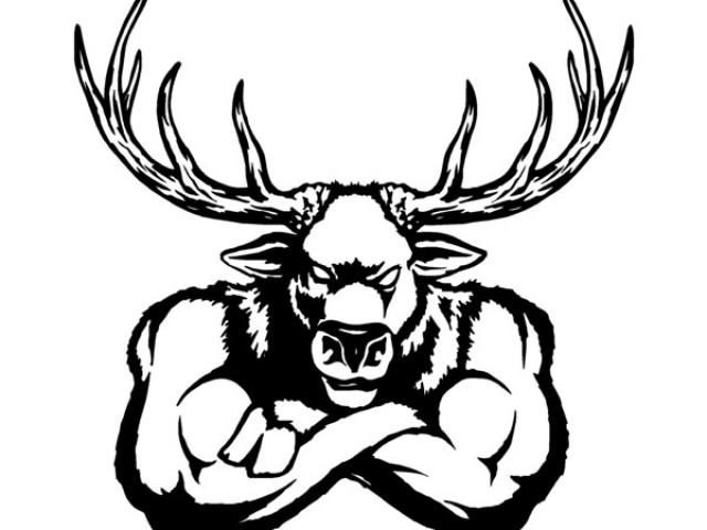 elk clipart angry