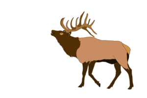 elk clipart angry