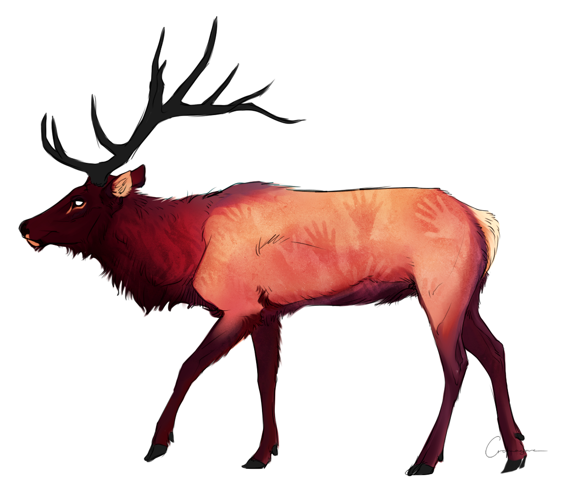 elk clipart autumn