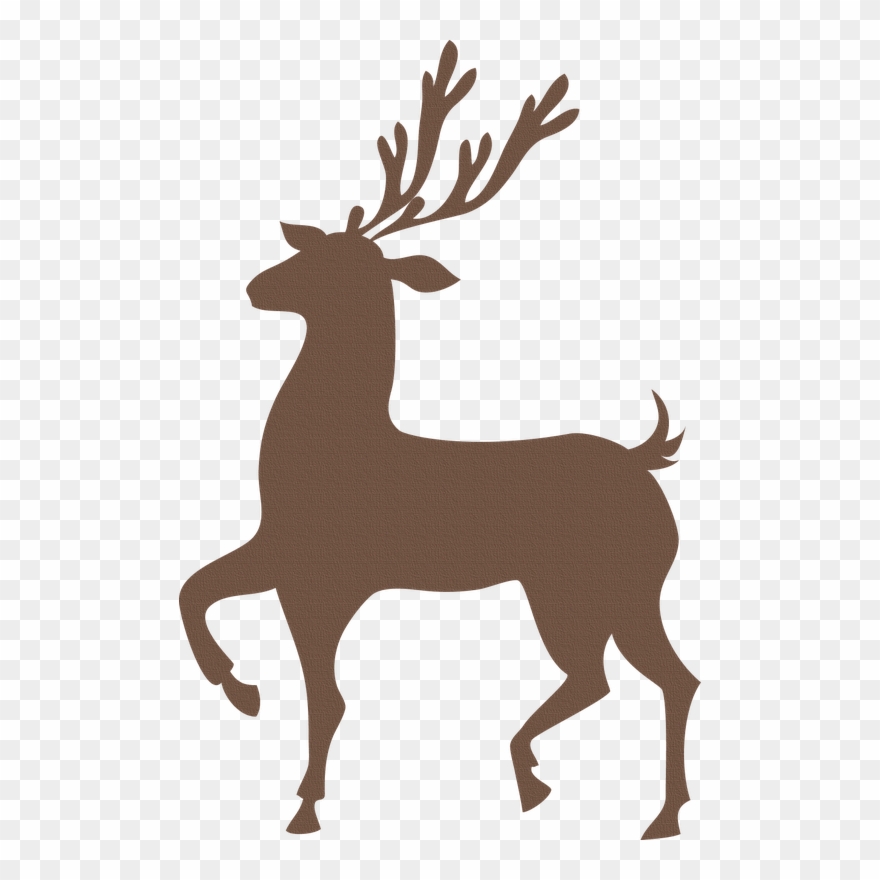 Red reindeer shower curtain. Elk clipart christmas