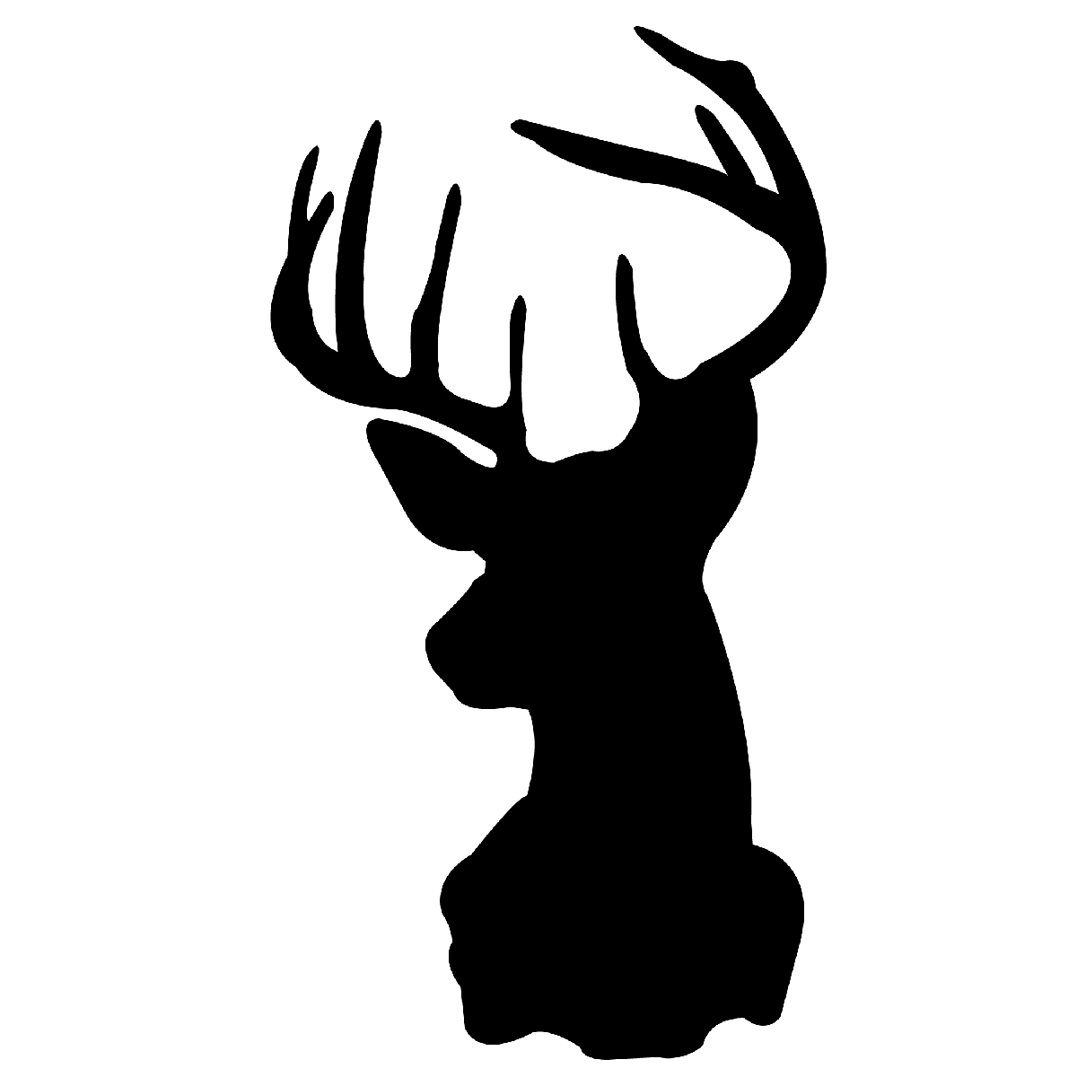 hunting clipart stag head