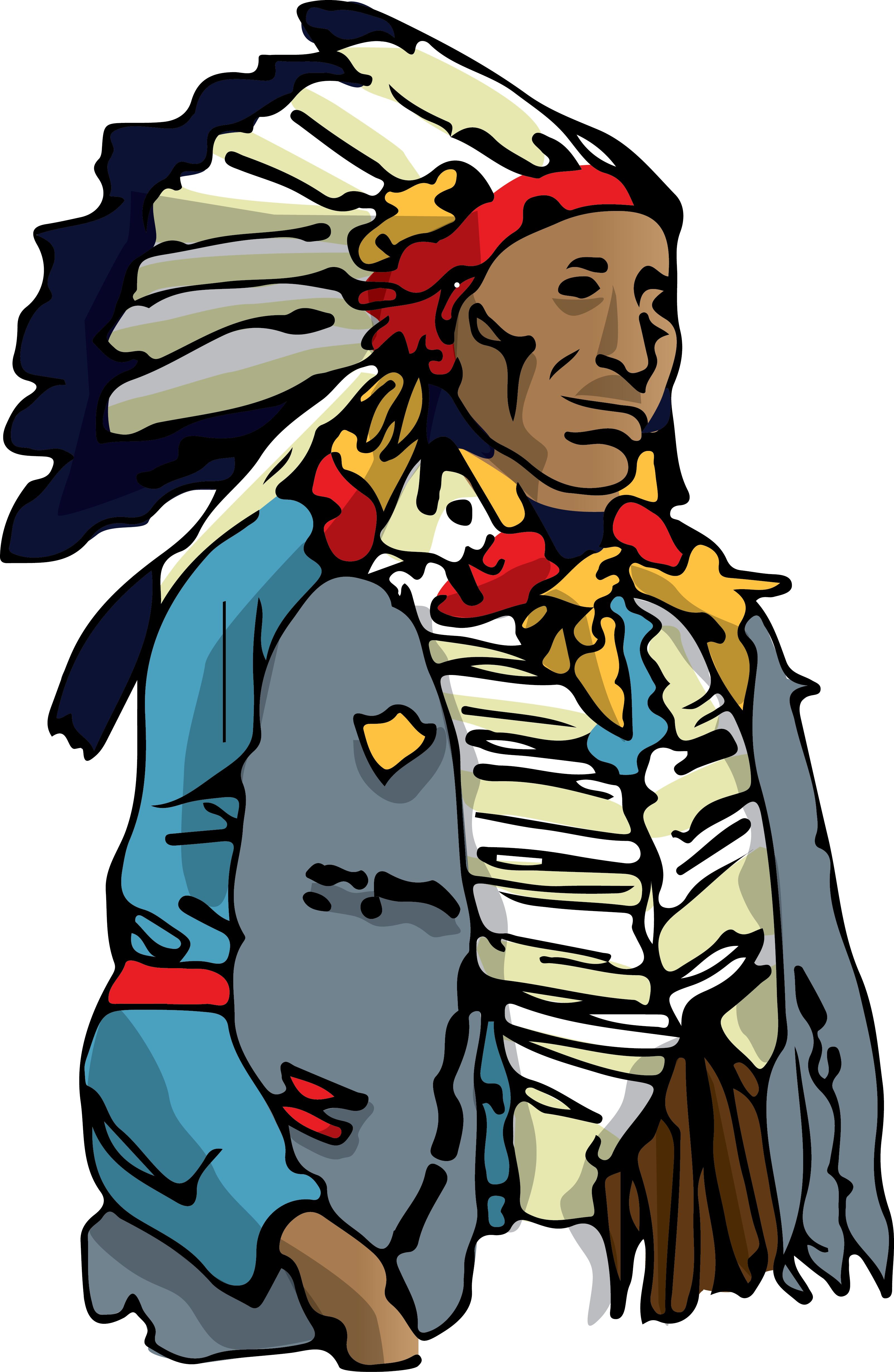 indians clipart chief african