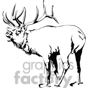 Clip art photos vector. Elk clipart walking