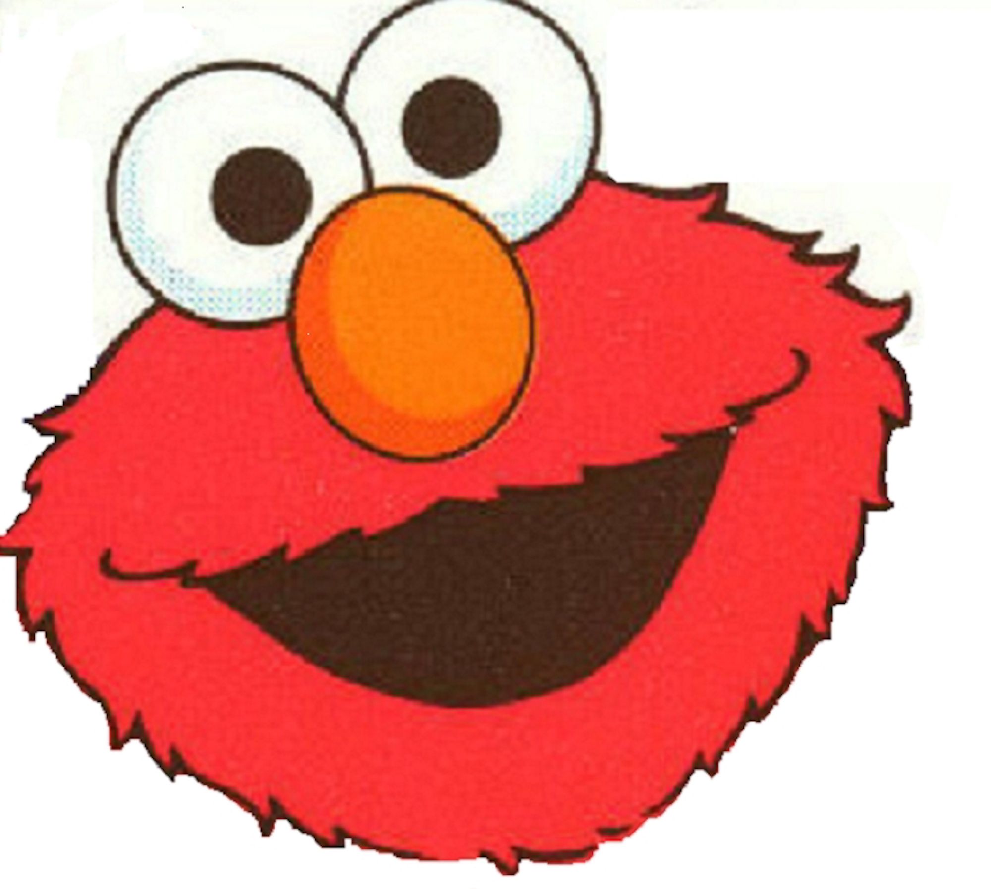 Face clipart elmo. Birthday party theme for