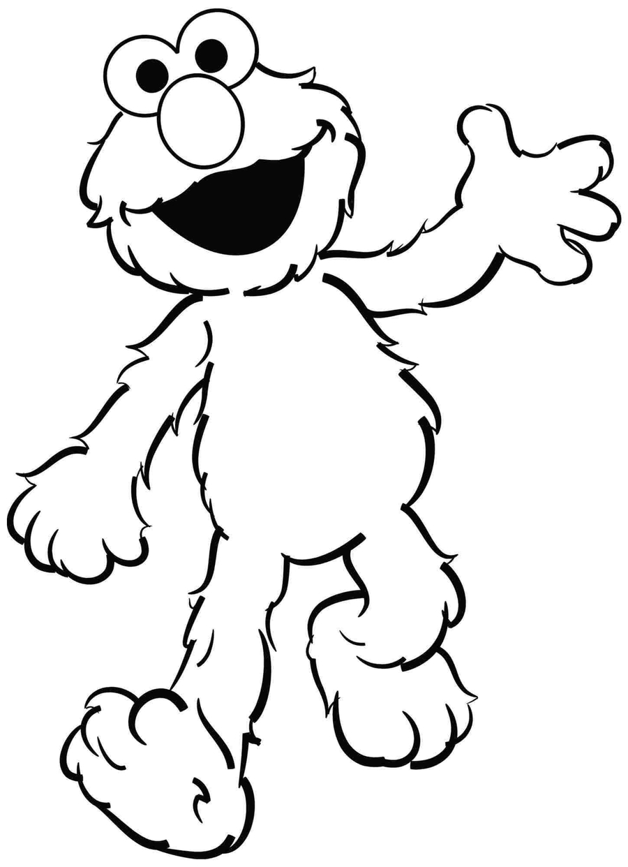 Elmo clipart coloring book, Elmo coloring book Transparent FREE for