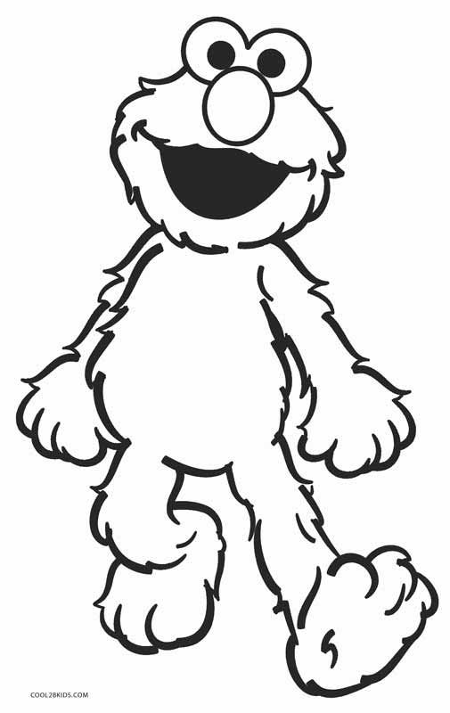 elmo clipart colouring page