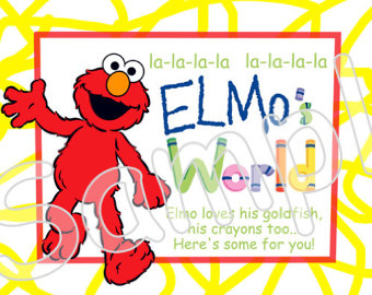 elmo clipart crayons