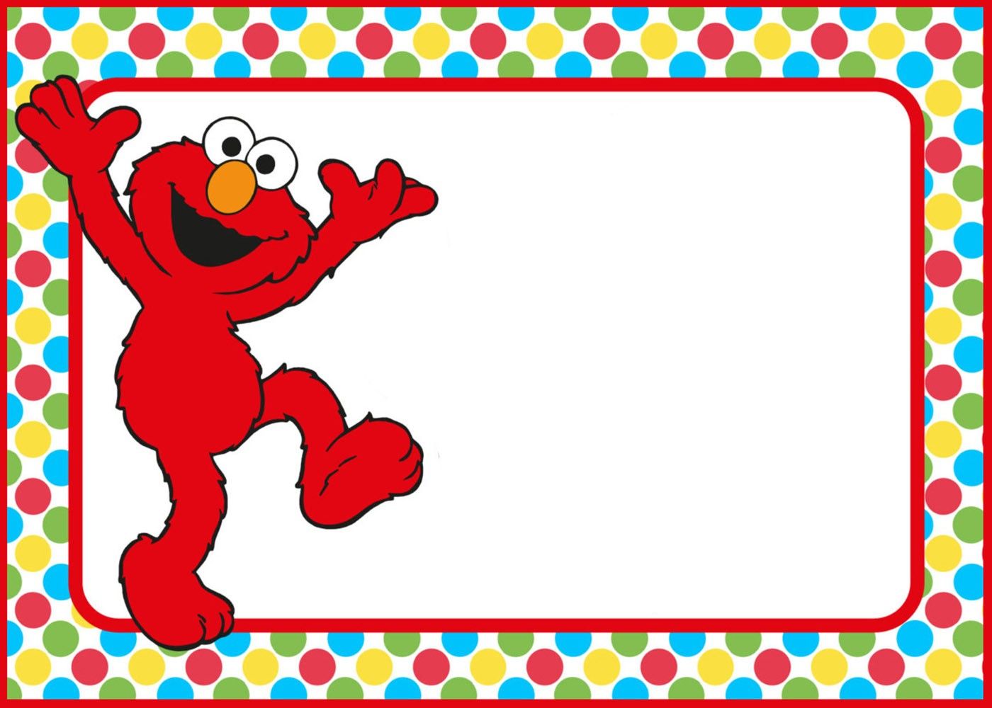 elmo clipart invitation