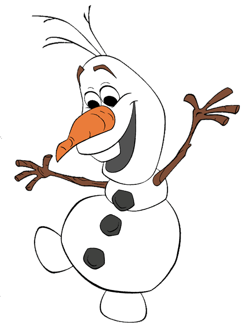 olaf clipart white background