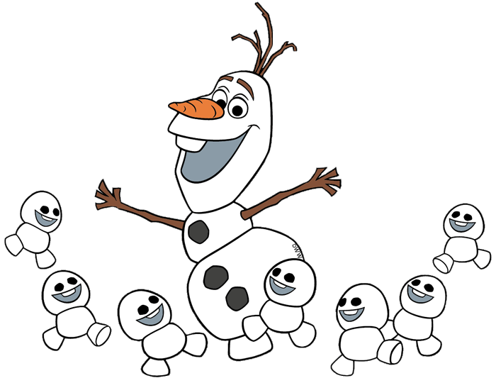 olaf clipart line drawing