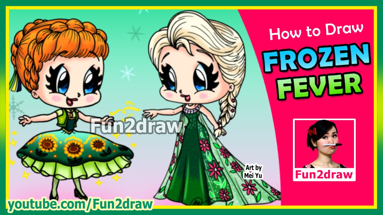 elsa clipart fun2draw