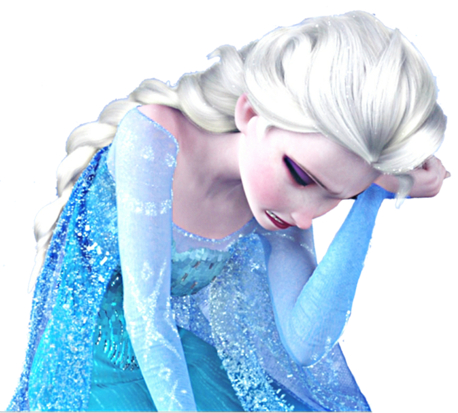 elsa clipart sad