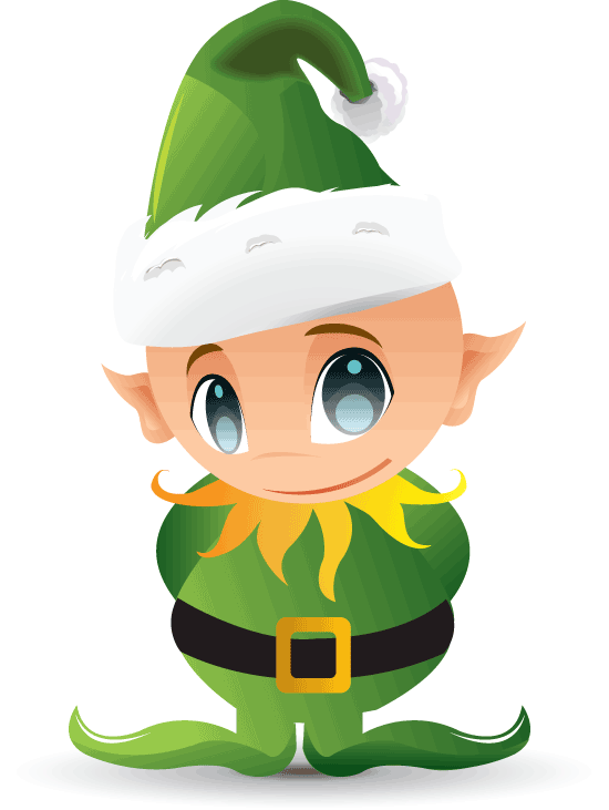 moving clipart elf