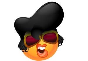 Elvis clipart emoticon. I m all shook