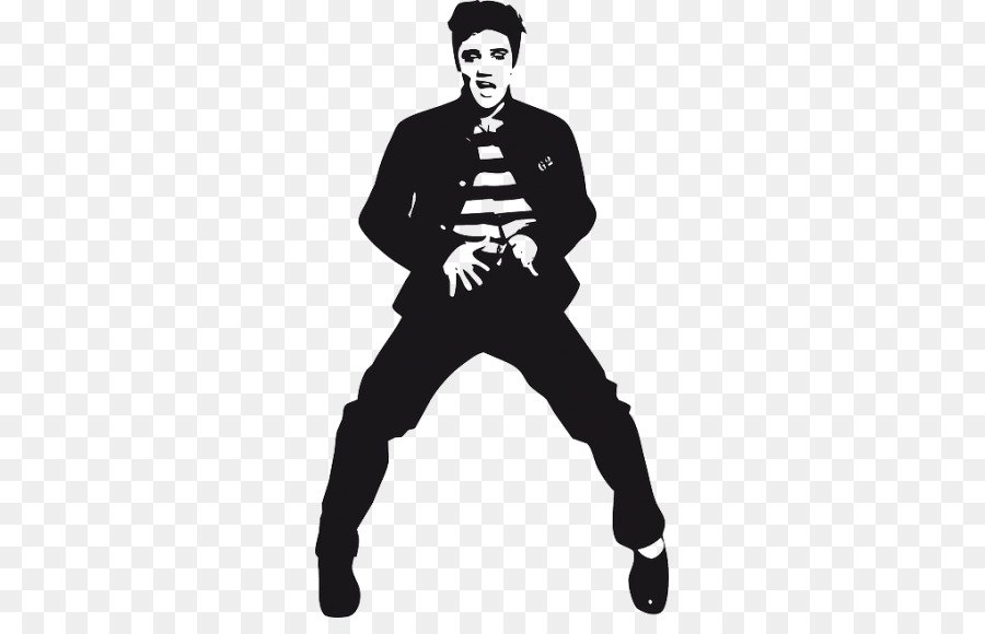 White background drawing illustration. Elvis clipart pattern