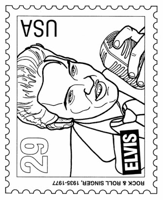 Elvis clipart sheet. Free coloring pages of