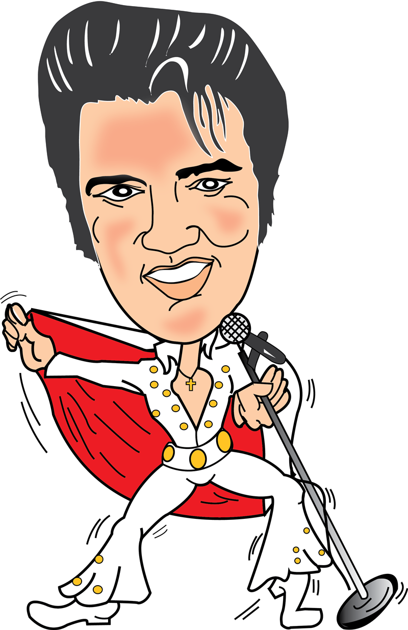Elvis clipart.  interesting presley cartoon