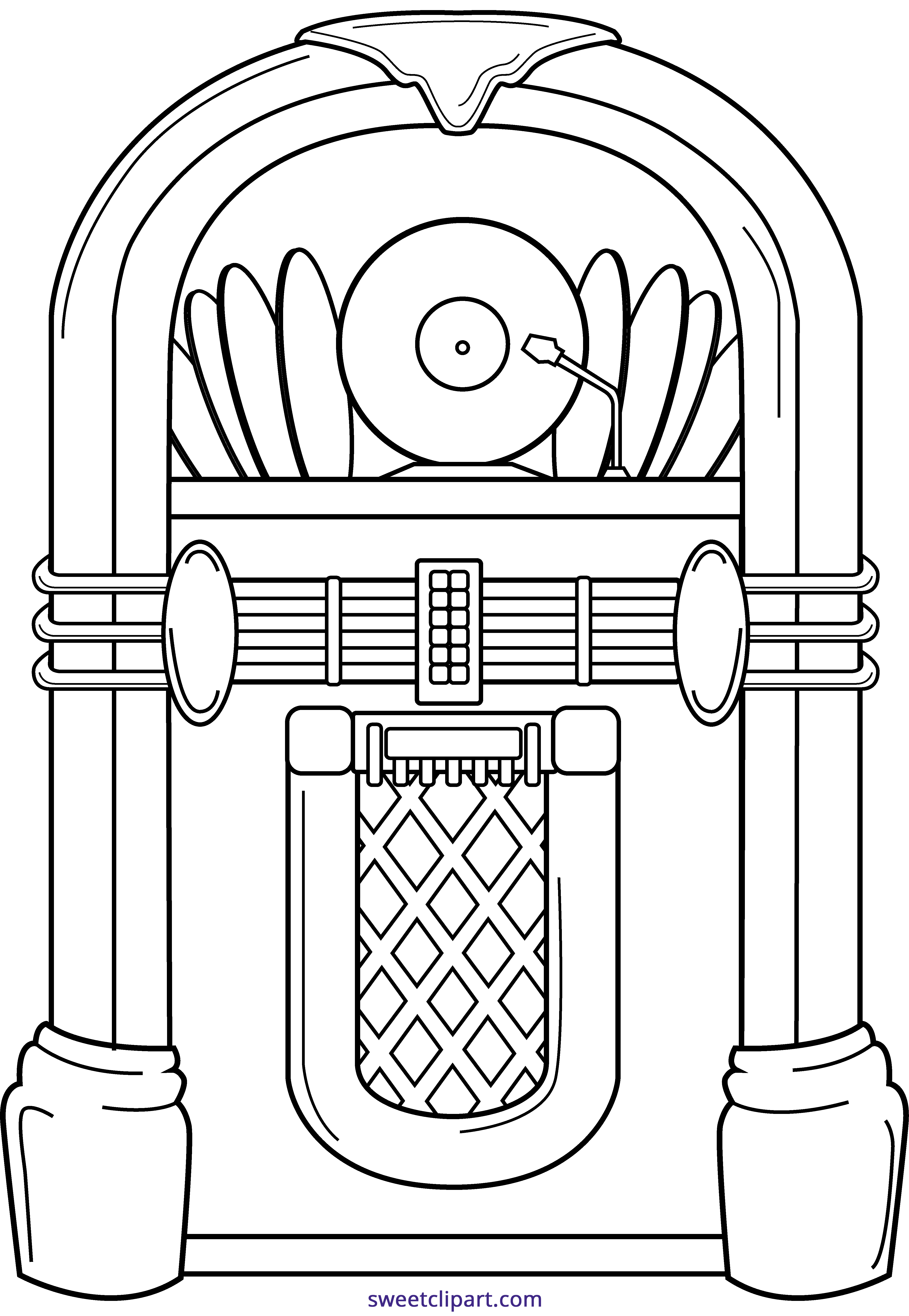 Featured image of post Simple Jukebox Drawing You can by window movie maker put as many track mp3 and a picture with songs name or picture image file