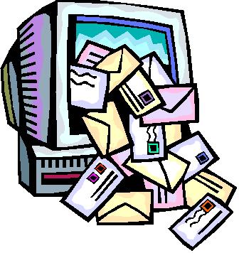 email clipart onslaught