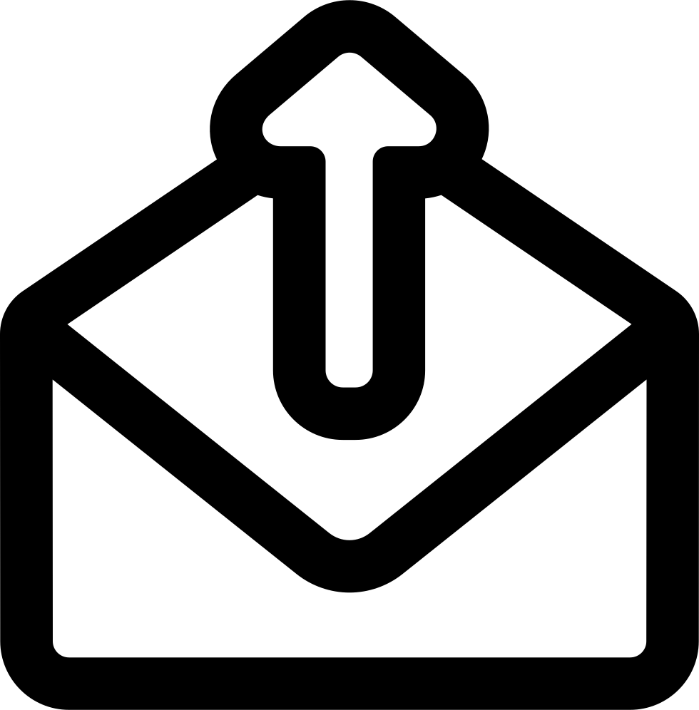 email clipart opened envelope