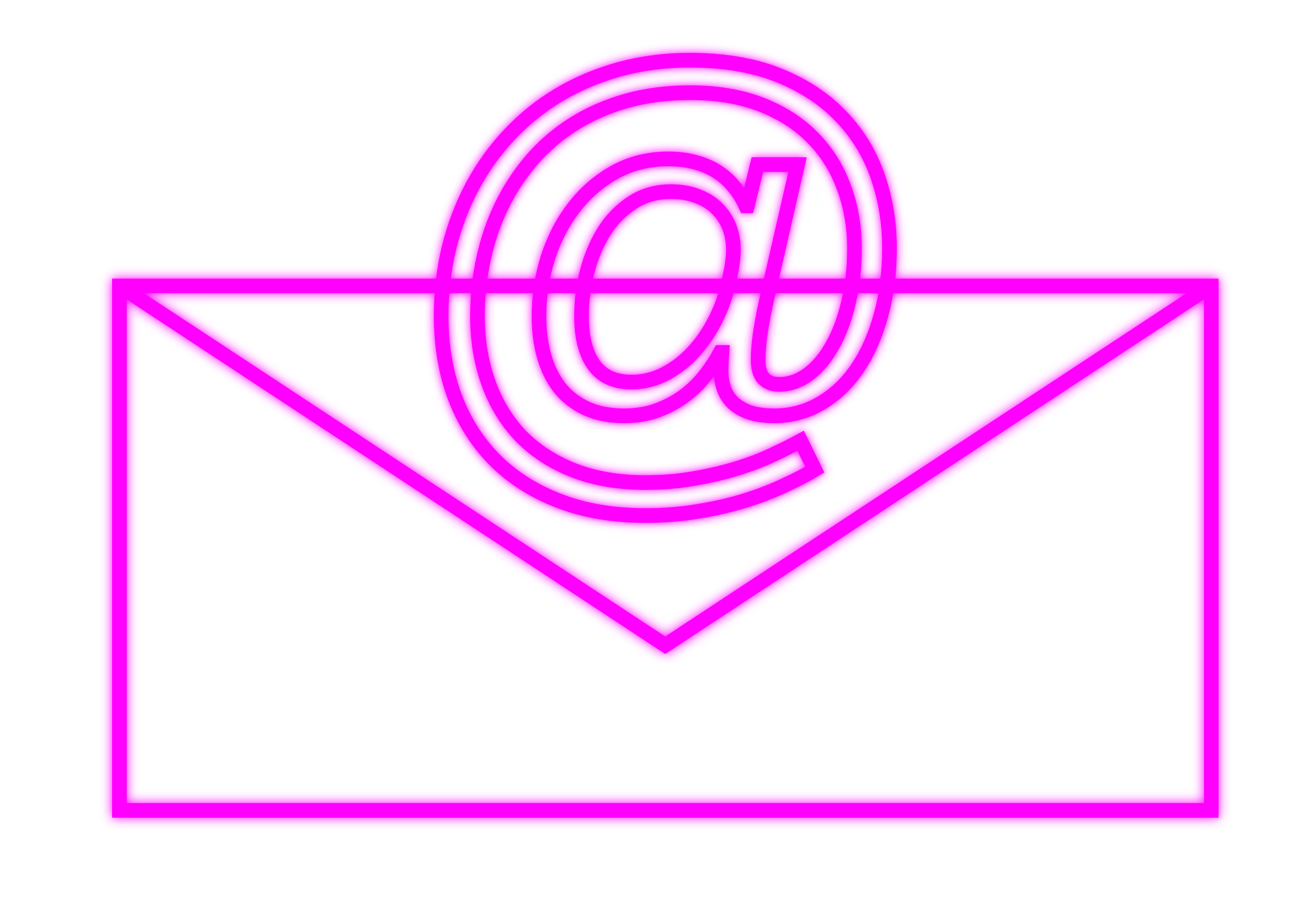email clipart pink
