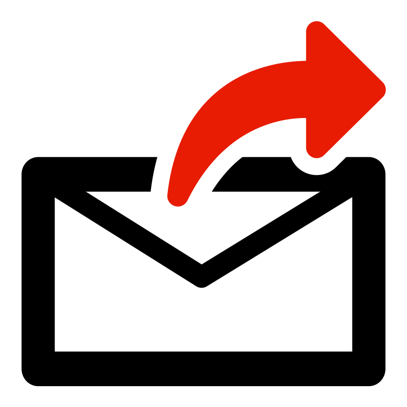 Primary mail send via. Email clipart sent