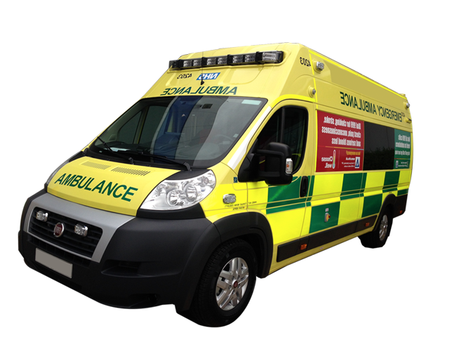 Emergency ambulance british