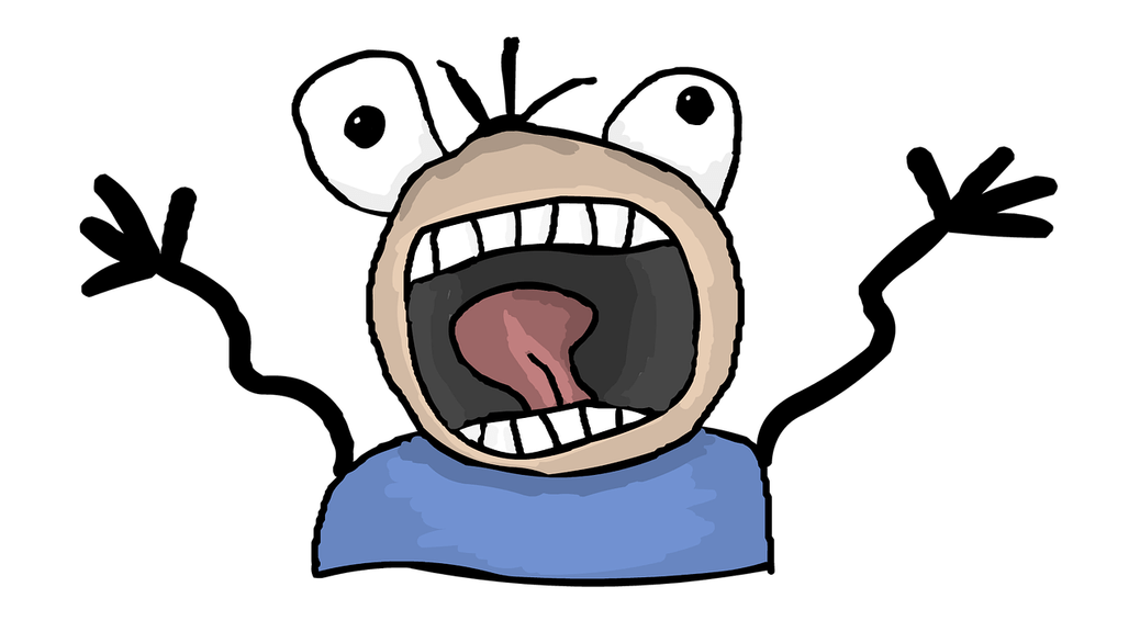 Panic attacks one way. Emotions clipart anxious