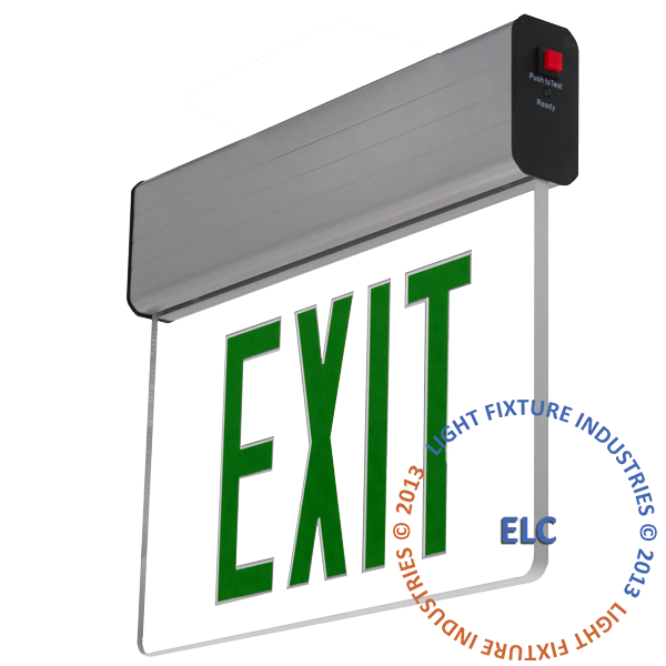 Edge lit signs light. Emergency clipart emergency exit