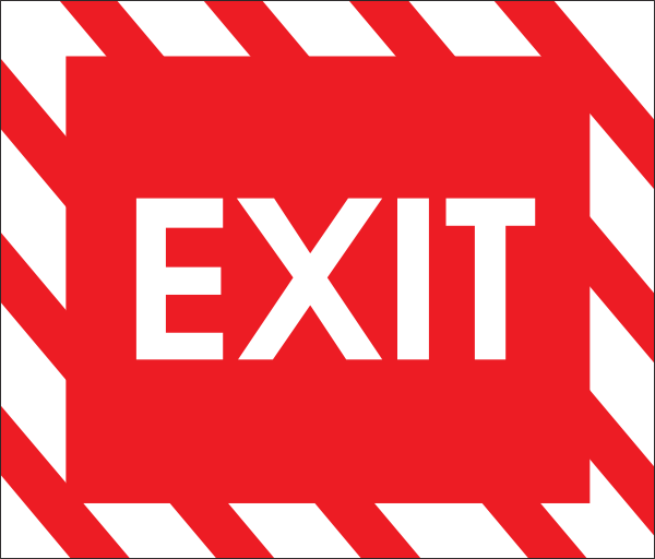 Emergency clipart emergency exit. Sign clip art at