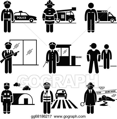 Eps illustration and security. Emergency clipart public safety