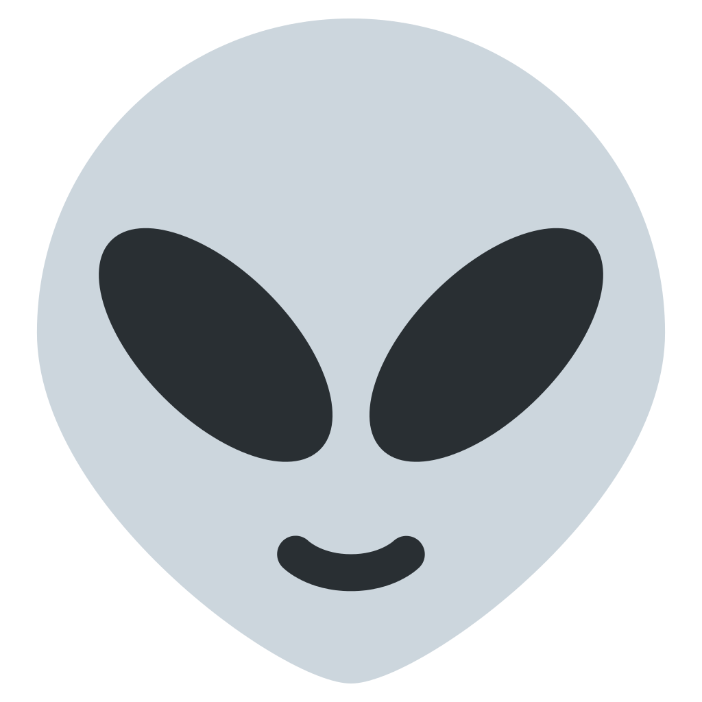 emoji clipart alien