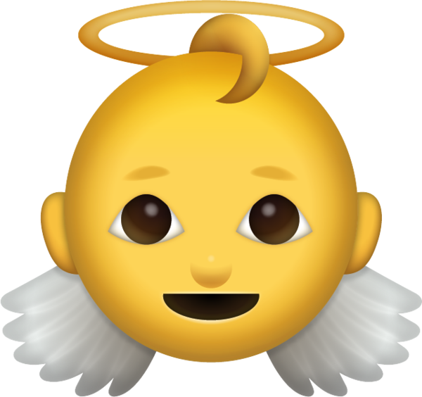 Download baby iphone icon. Emoji clipart angel