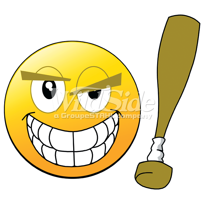 Emoji clipart baseball. Bat the wild side