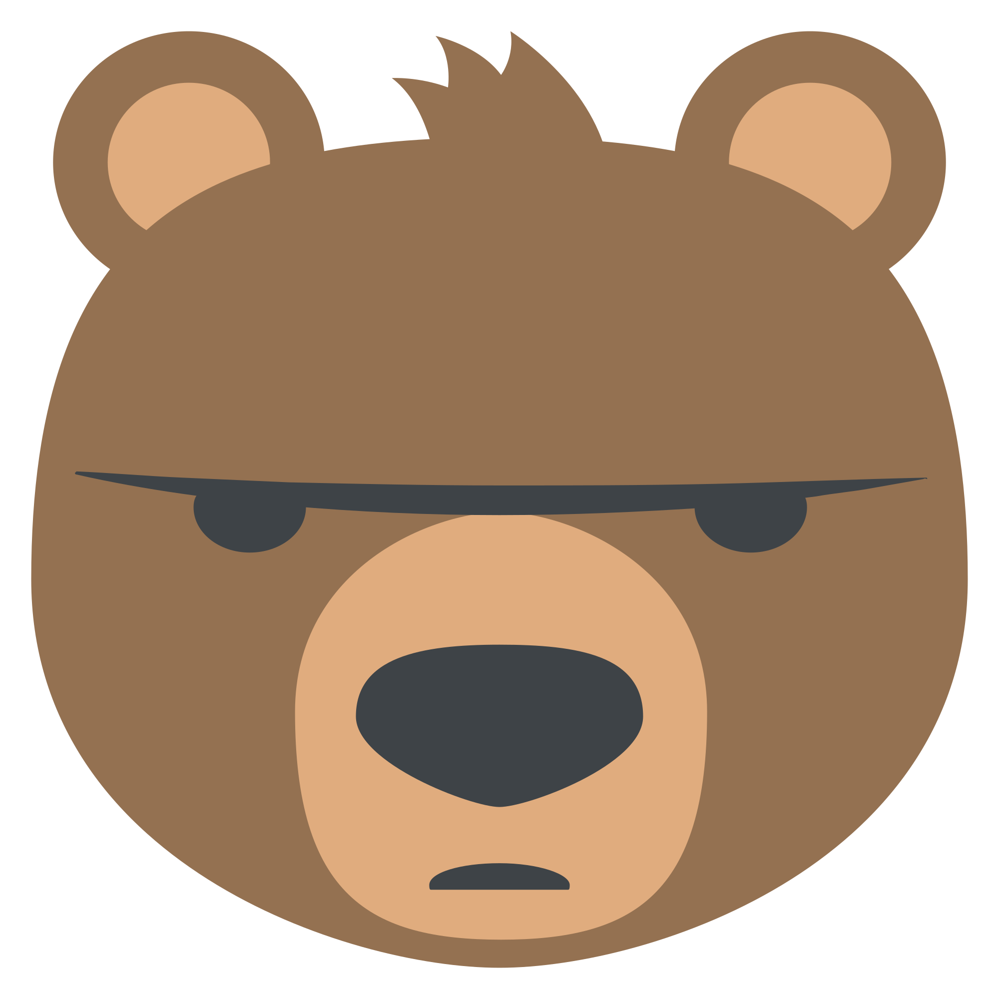 emoji clipart bear