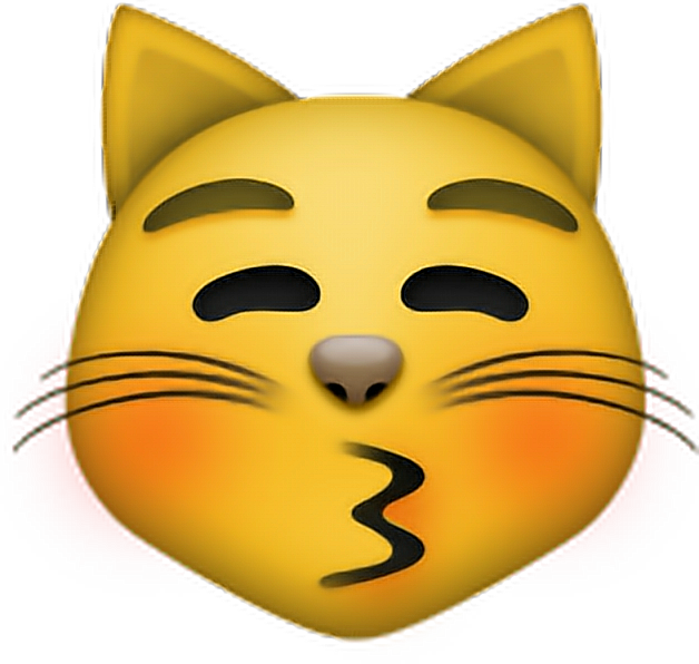 emoji clipart cat