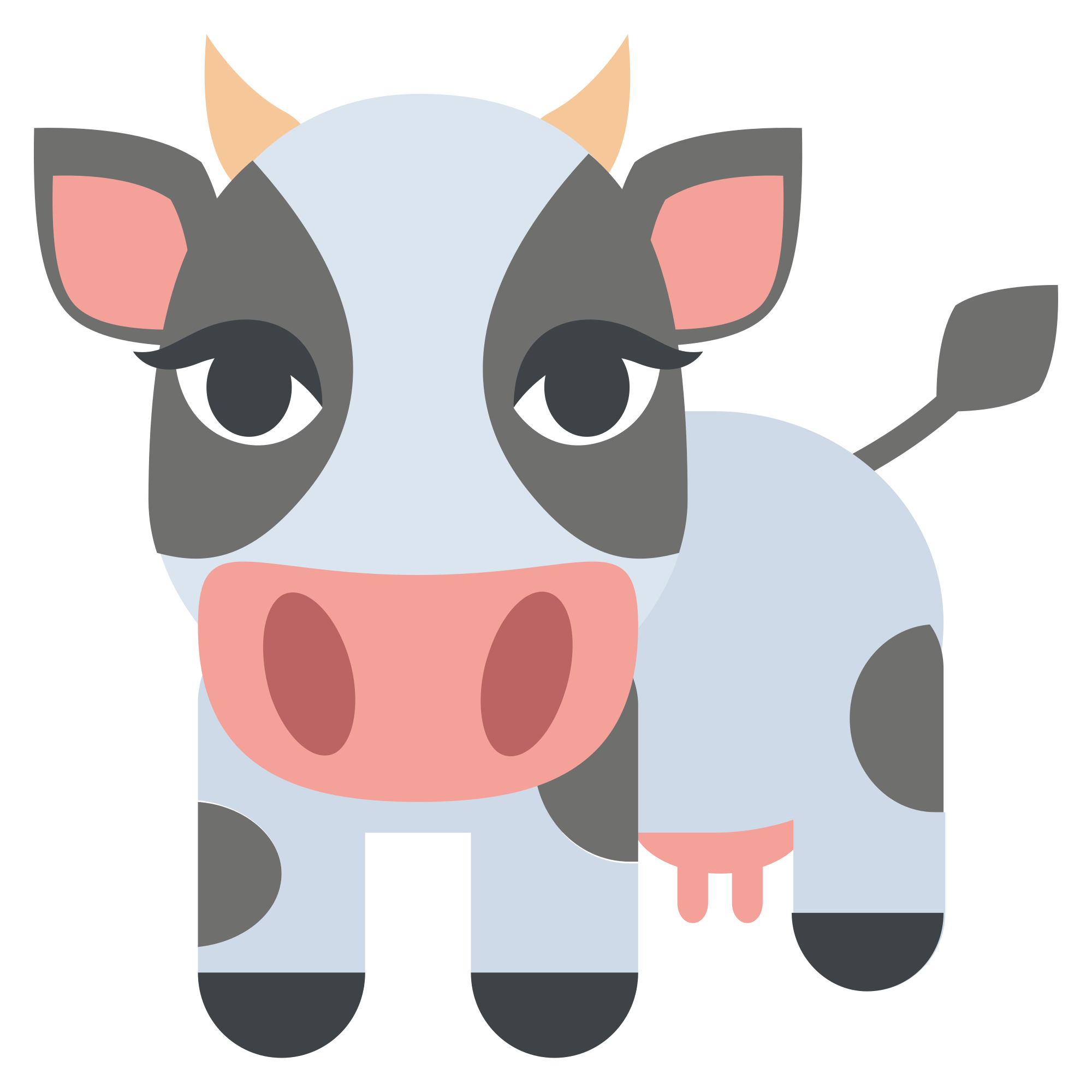 emoji clipart cow