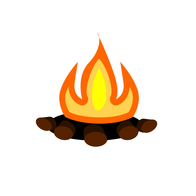 Emoji clipart fire. Cliparthot of camping to