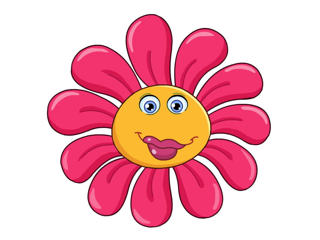 smiley clipart flower. 