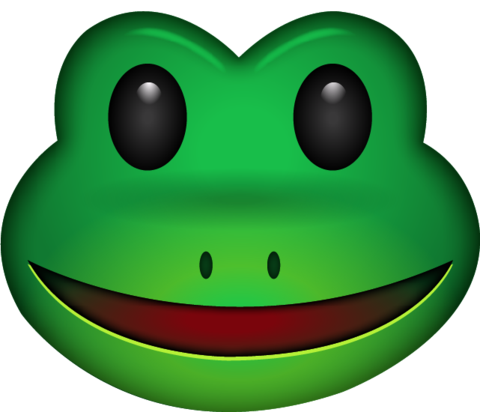 Frogs clipart emoji. Frog iphone apple faces