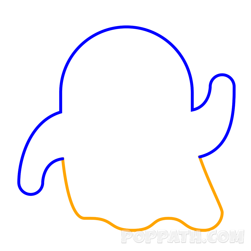 How to draw a. Emoji clipart ghost