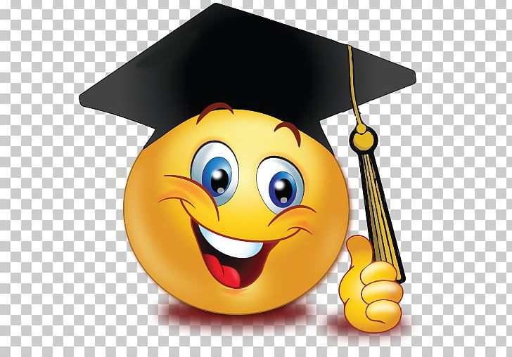 Graduate clipart emoji. Graduation ceremony emoticon smiley