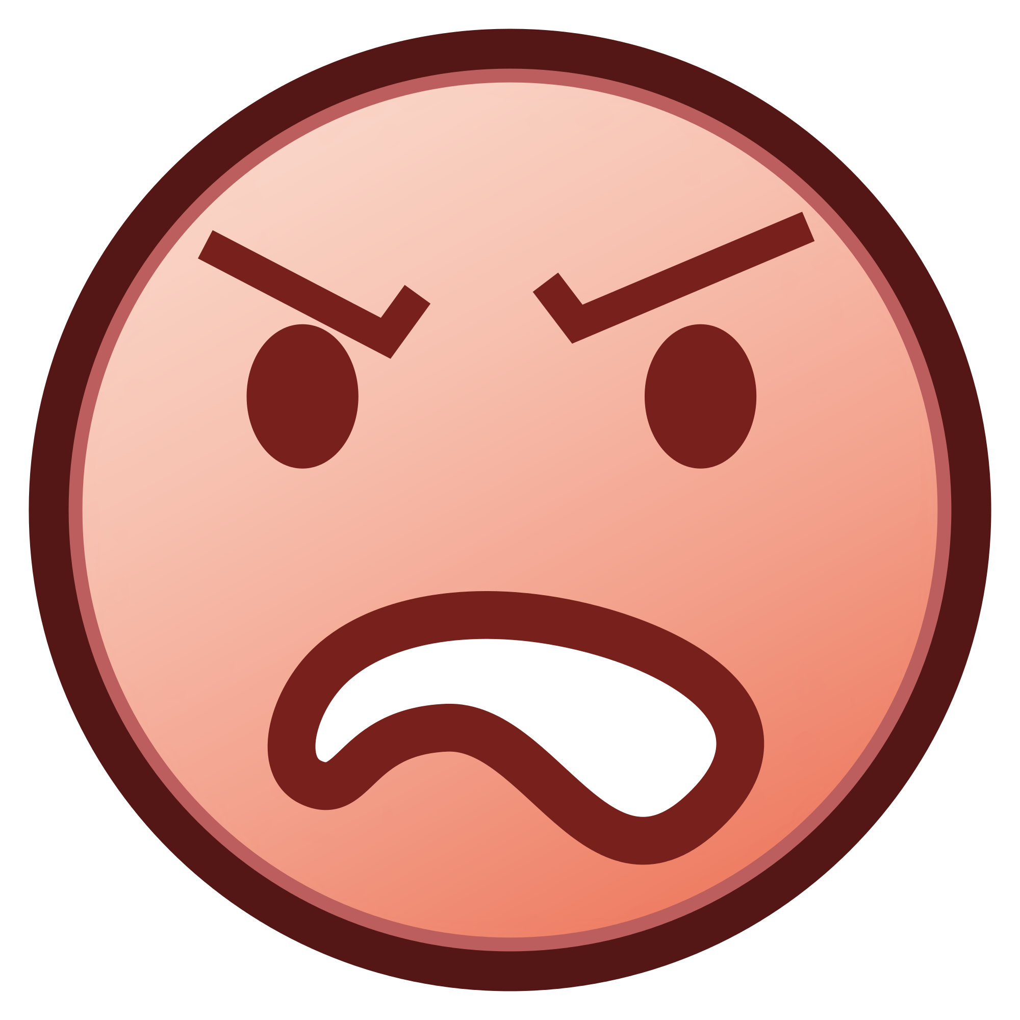 emoji clipart grumpy