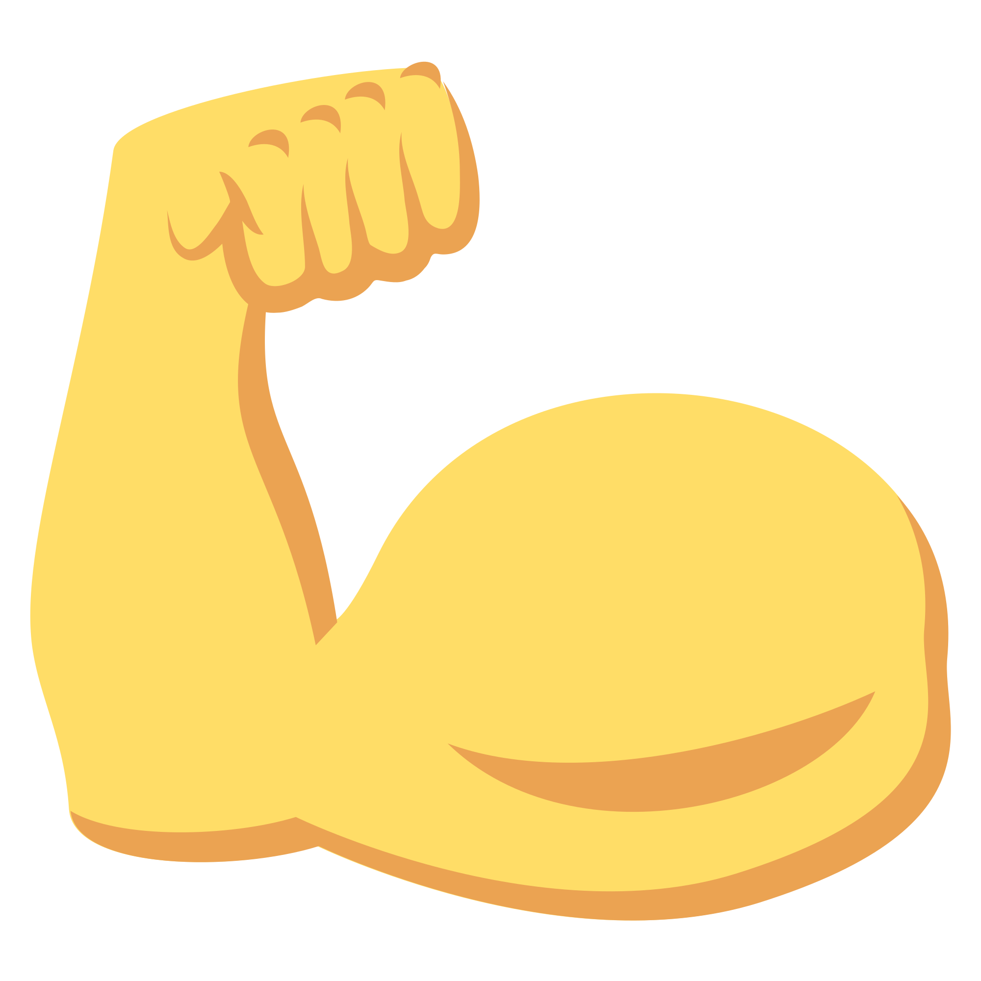 emoji clipart muscle