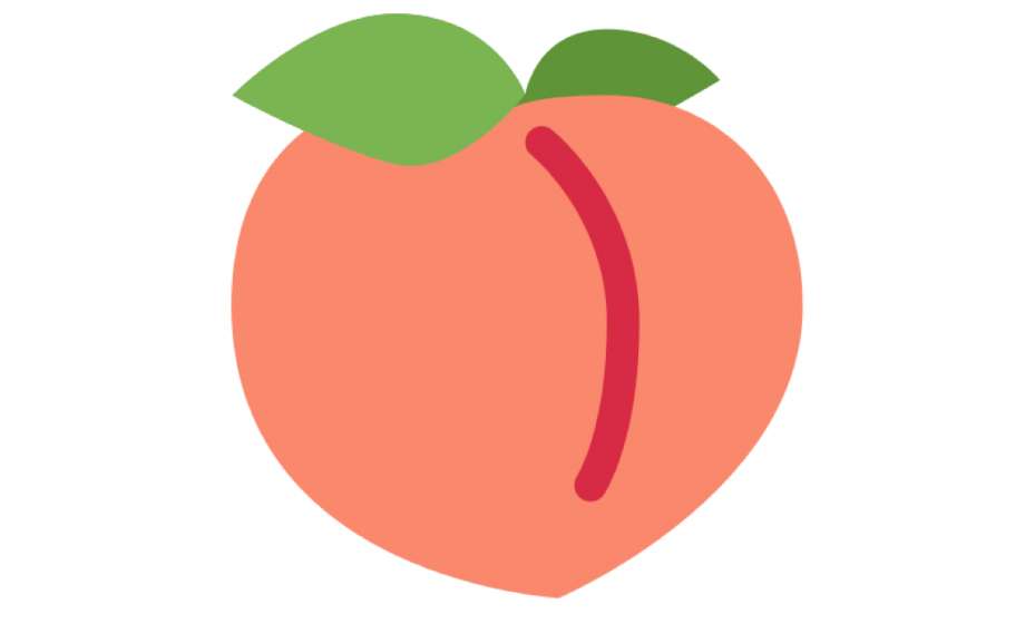 emoji clipart peach