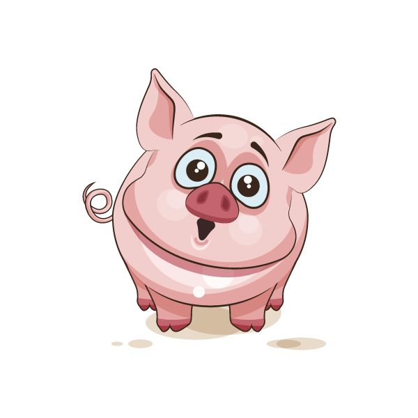 emoji clipart pig